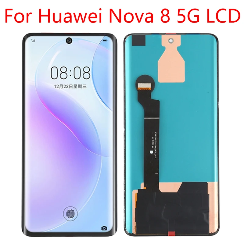 Pantalla t&aacute;ctil LCD de 6,57 pulgadas para m&oacute;vil, montaje de digitalizador para Huawei Nova 8, 5G, ANG-AN00 de cristal, Original-0