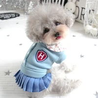 fur lining dress for pet bows winter wedding princess tutu skirt for puppy dog little small pet dress for cats cute product