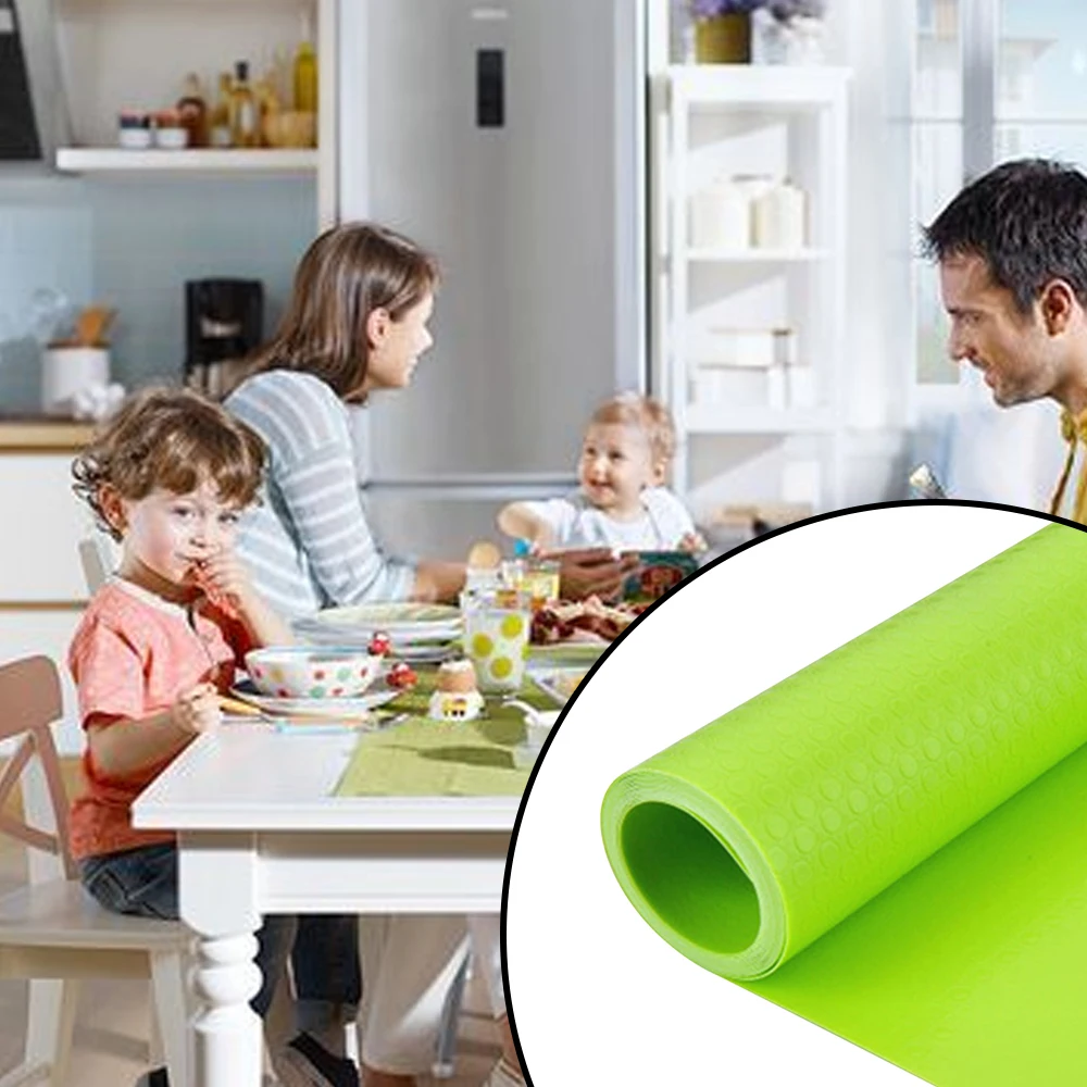 

Reusable Shelf Liner Contact Paper Cabinet Mat Drawer Mat Moisture-Proof Waterproof Dust Proof Non-Slip Tableware Pad