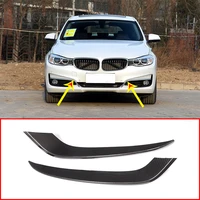 carbon fiber style for bmw 3 series gt gran turismo f34 2013 2018 abs chrome front fog lamp strips eyelid trim car accessories