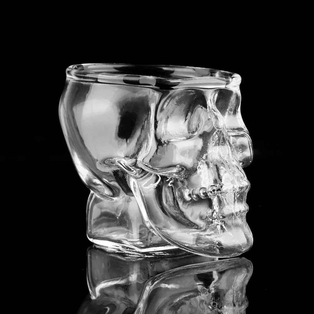 Стеклянная кружка с черепом для вина стеклянная пива Хрустальная виски водки чая