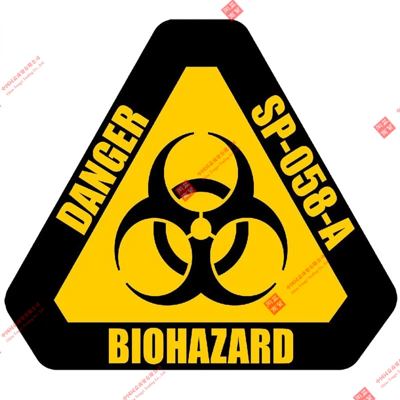 

Creative DANGER BIOHAZARD Sign Warning Mark Personality Car Sticker Reflective Motorcycle Parts Racing Helmet Stickers