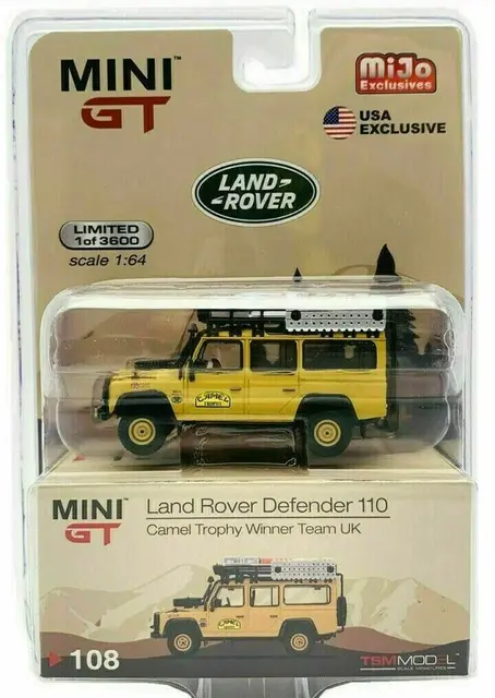 Мини GT TSM MIJO защитный чехол Land Rover Defender 110 Camel для