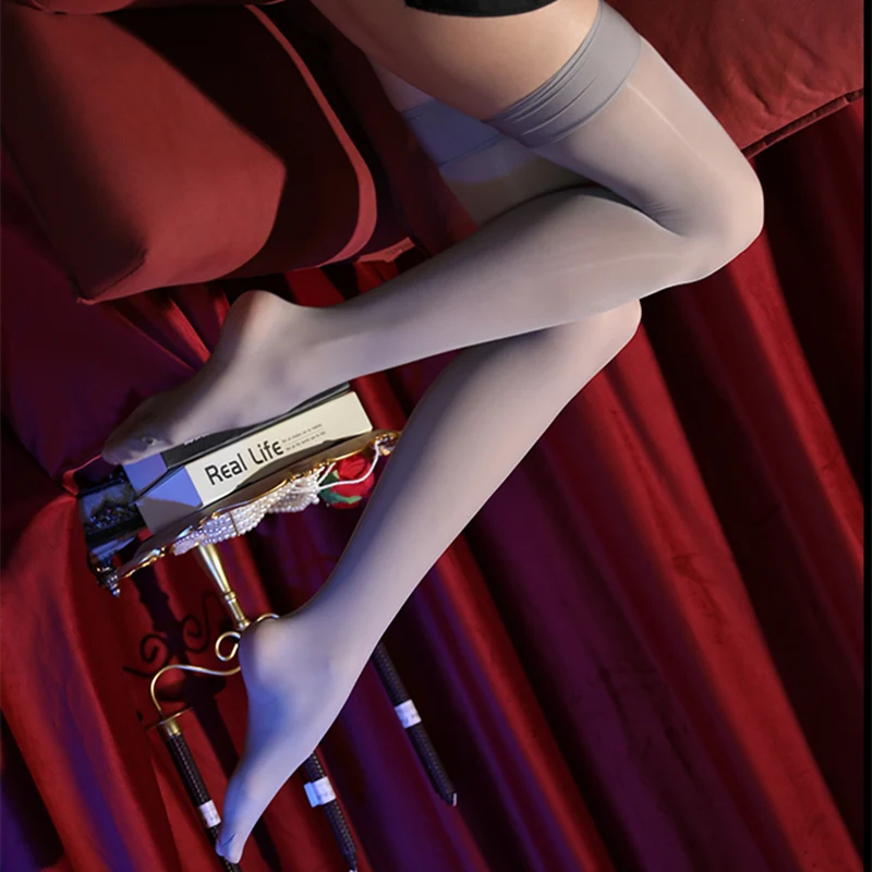 

Высокоэластичные нейлоновые чулки Medias 8D, блестящие, до бедра, женское сексуальное нижнее белье для косплея, глянцевые ультратонкие прозрач...