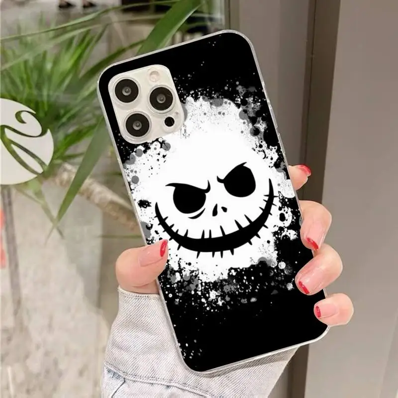 hot jack skellington fashion phone case for iphone 11 12 13 mini pro xs max 8 7 6 6s plus x 5s se 2020 xr case free global shipping