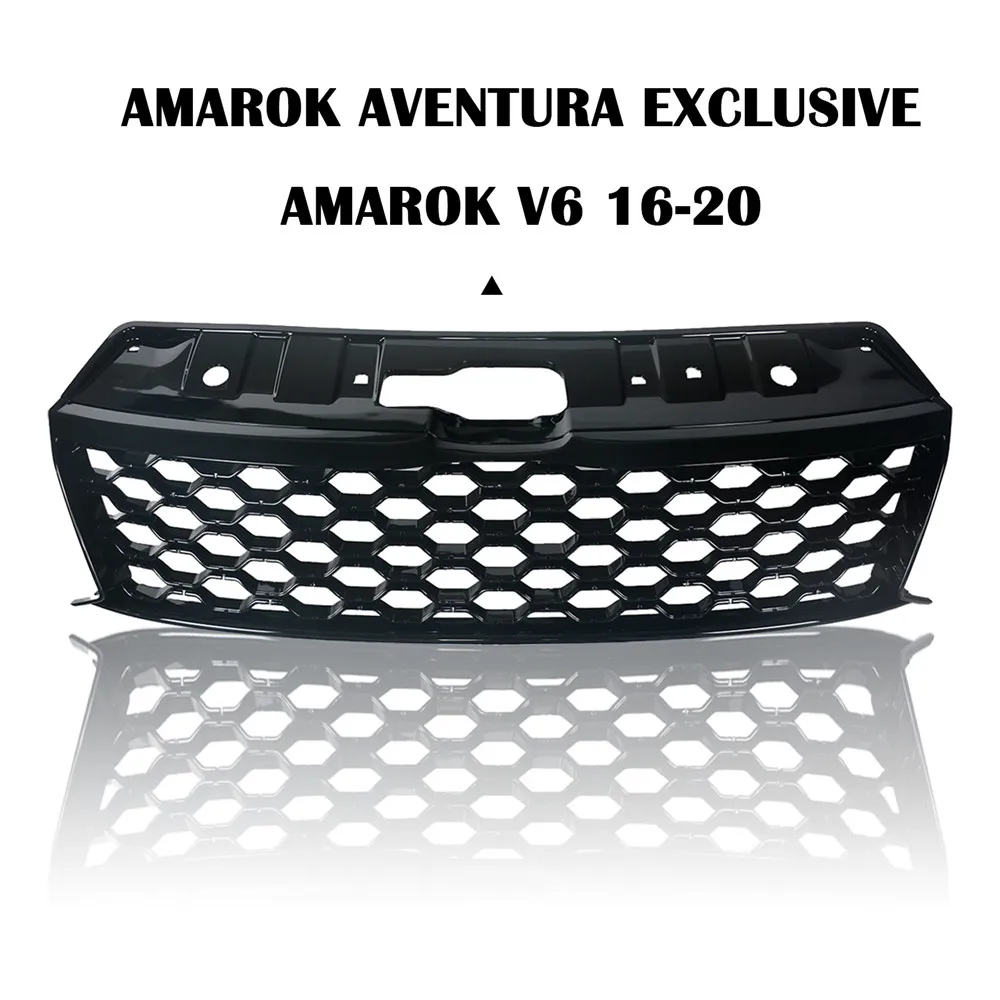 Фото Модифицированные решетки бампера для Amarok V6, для Amarok Aventura Exclusive V6 2016 2017 2018 2019 2020, передние гоночные решетки-сетки №3