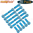 20 шт. универсальные алюминиевые металлические концы стержня шаровой шарнир CW  CCW Для Traxxas Axial гонки Redcat Радиоуправляемый автомобиль самолет