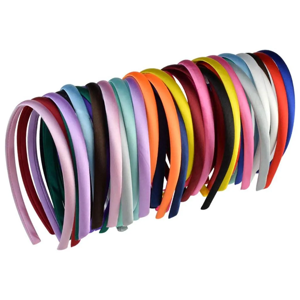 

40PCS Hair With Solid Color Simple Headband Versatile Hair Accessories