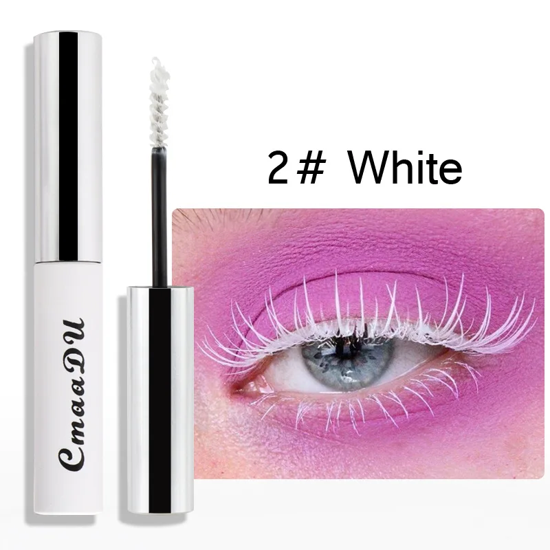 Брендовая 4D Очаровательная Удлиняющая Тушь для ресниц черные белые Зеленые