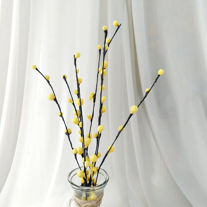 Plantas artificiales ramas flor Bud estampa DIY arreglo Flower hogar boda Decoration Navidad auno Nuevo Fotografia