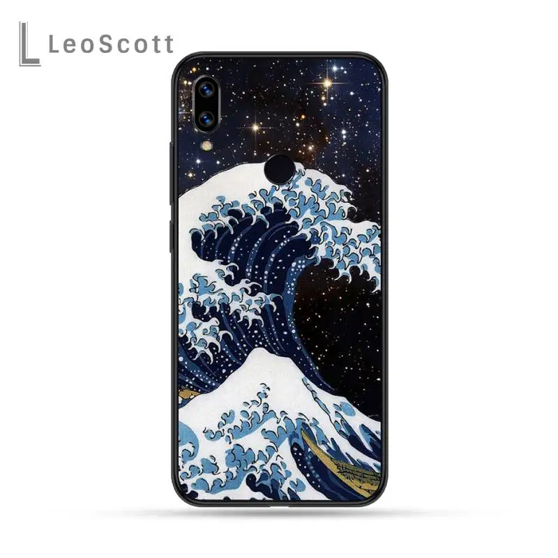 

The Great Wave off Kanagawa Japanese Phone Cases For Xiaomi Redmi Note 4 4x 5 6 7 8 pro S2 PLUS 6A PRO