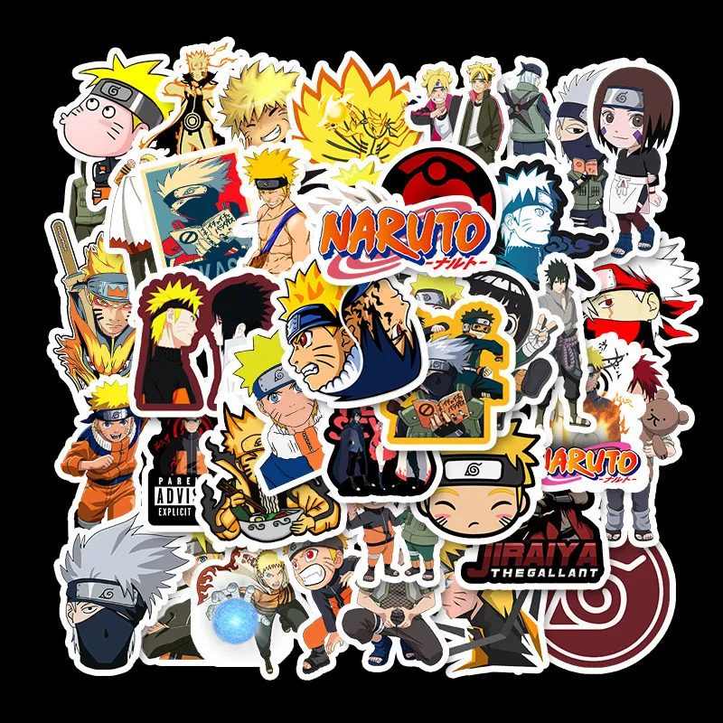 

5/10/50pcs Japan Anime Naturo Stickers Uzumaki Cartoons Decals Laptop Luggage Fridge Car- Styling Vinyl Waterproof Stickers