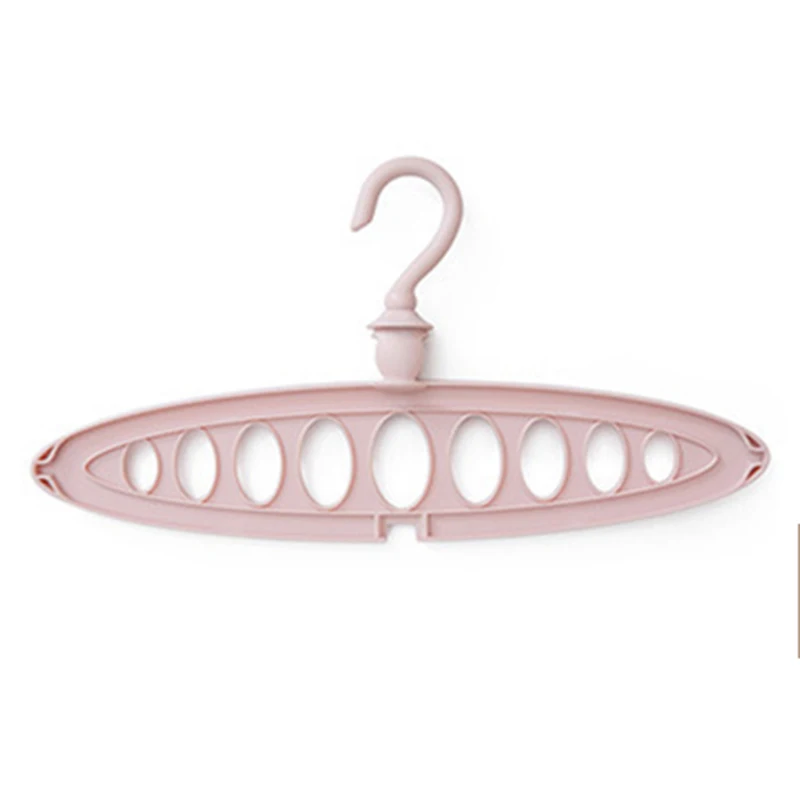 Pink D Многопортовые опорные круглые вешалки для одежды, сушилки для одежды, многофункциональные пластиковые вешалки для шарфов, вешалки для одежды, вешалка для хранения - Цвет: Pink D