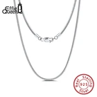 Effie Queen инкрустированные 100% 925 Серебряная цепочка 40 см-60 см Длина модное серебряное ожерелье цепь для мужчин и женщин ювелирные изделия оптом DSC09