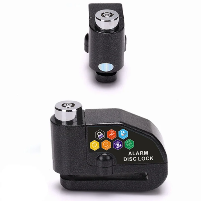 Motorcycle Alarm Lock Motorbike Anti-theft Alarm Wheel Disc Brake Security Safety Siren Lock Waterproof Warning Alarm Disc Lock
