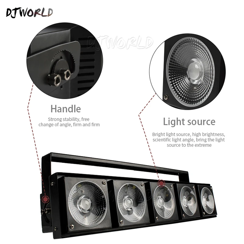 Djworld светодиодный 5x30 Вт RGB Матрица DMX512 сценический теплый белый COB эффект