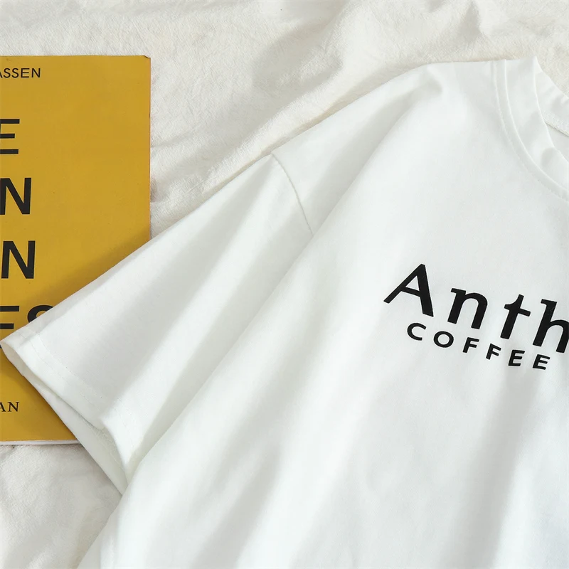 

Korean Style Loose Casual 2 Piece Sets Women Vintage Streetwear O Neck Letter Printed Tee Tops+striped Wide Leg Pants Female