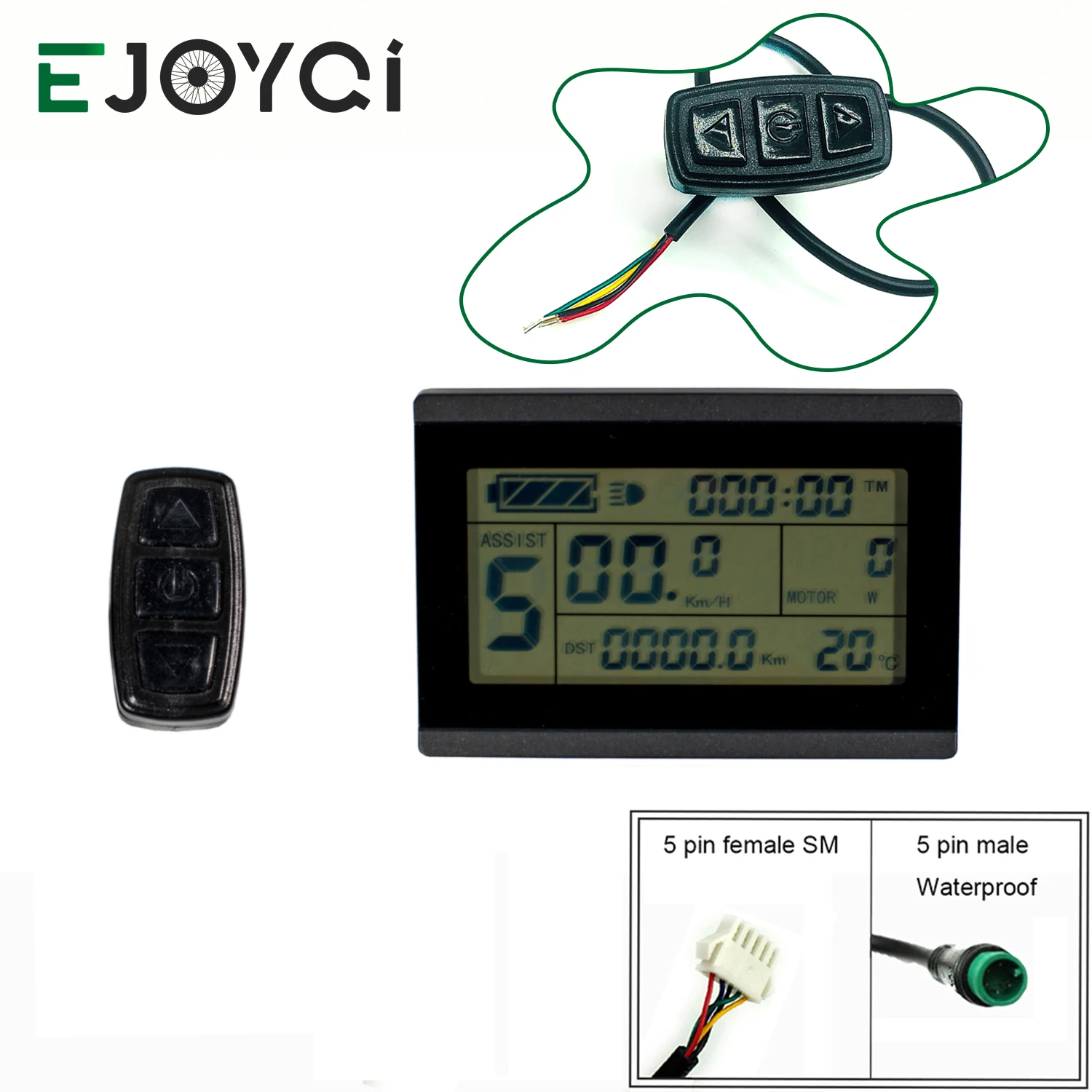 EJOYQI KT lcd 3 Электрический велосипед lcd дисплей 24 в 36 в 48 в 72 в Ebike компьютерная панель Ebike дисплей для электрического велосипеда ЖК-дисплей