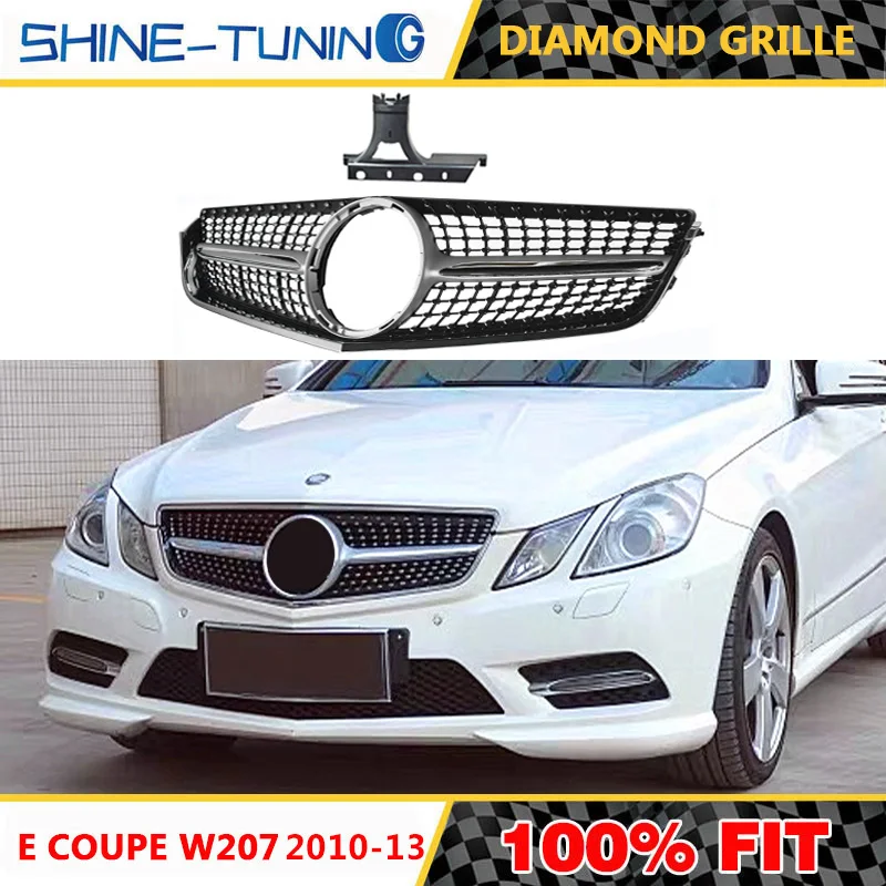 Алмазный гриль подходит для mercedes E Class W207 GT R гриль для E coupe c207 prefacelift решетка 2010-2013 E200 E260 E300