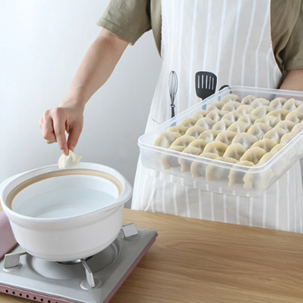 Один многослойный для холодильника Еда пельменей герметичный контейнер