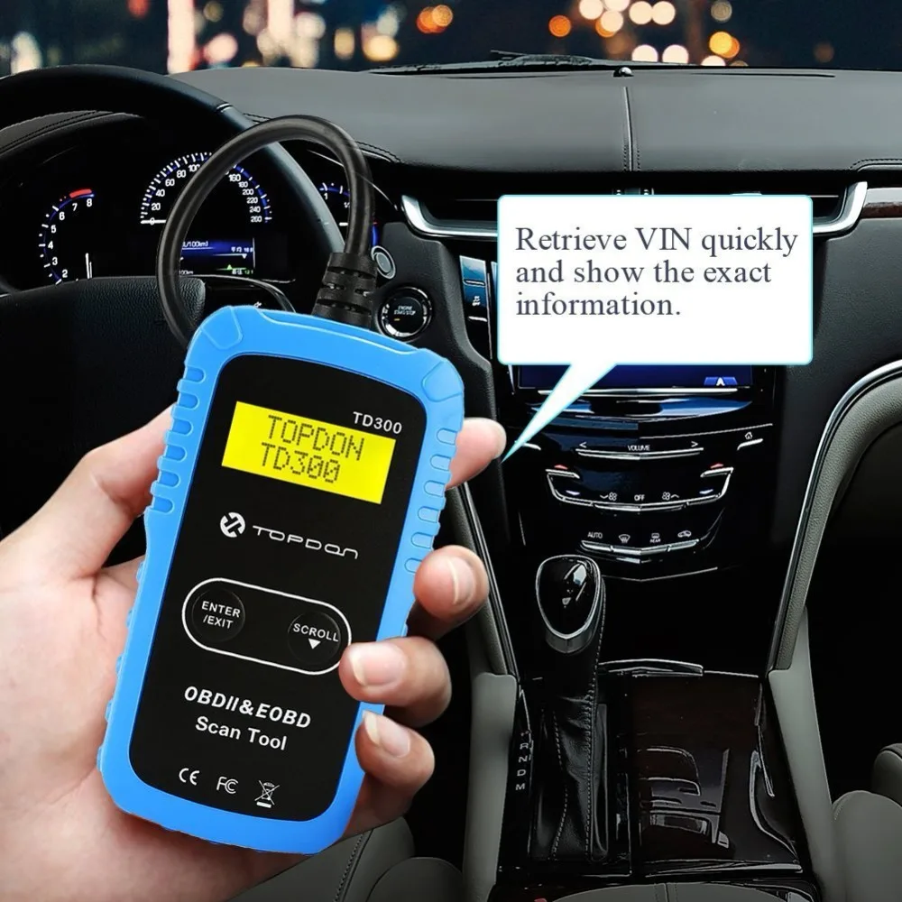 TOPDON TD300 Obd2 автомобильный диагностический инструмент OBD 2 Автомобильный сканер