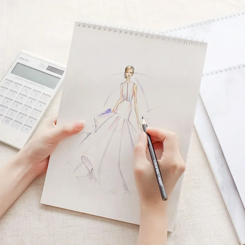 Дневник для рисования А3 А4 граффити чехол под мрамор записная книжка блокнот