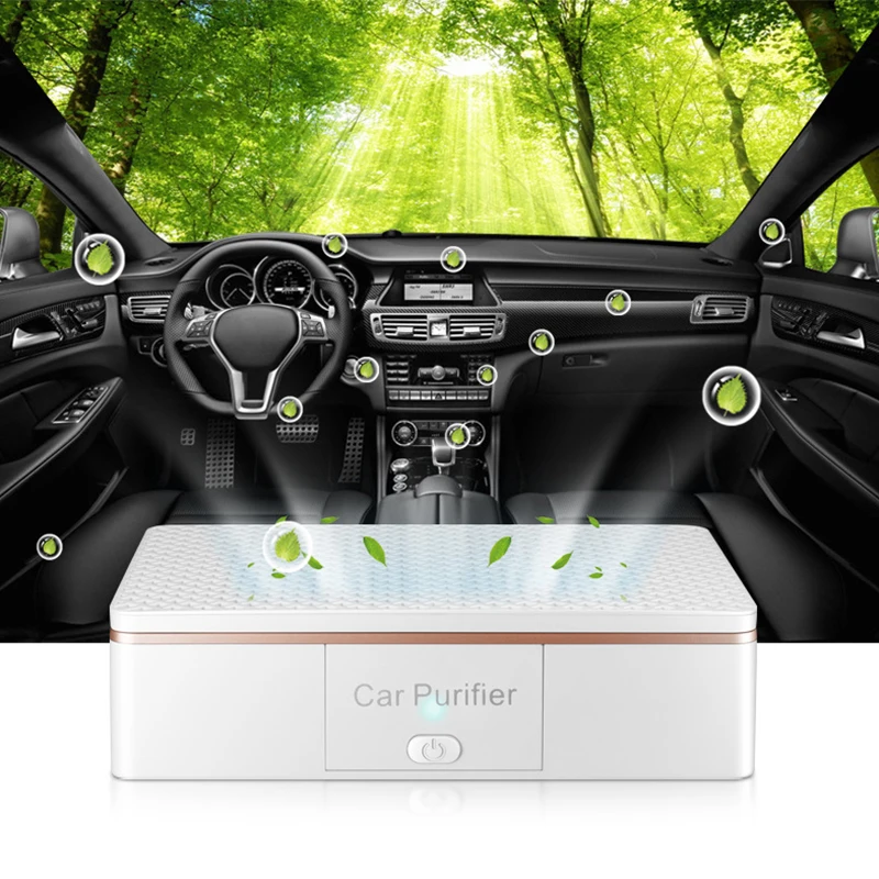 

2 In 1 Car Air Purifier Freshener Portable USB Cleaner Auto Fresh Air Anion Ionic Purifier Oxygen Bar Ozone Ionizer Accessorise