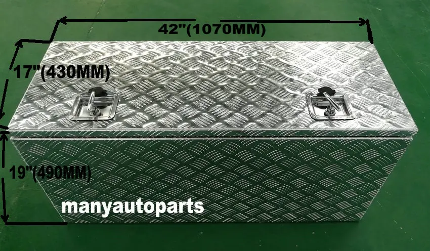 Алюминиевый контейнер для пикапа 42 дюйма ящик инструментов под кроватью