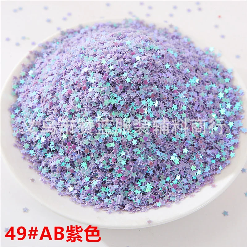 3 мм пятиконечная звезда с блестками патч для маникюра аксессуары одежды ручной