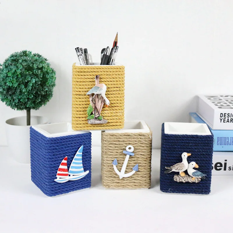 Многофункциональный Средиземноморский Стиль простой подставка для ручек горшок