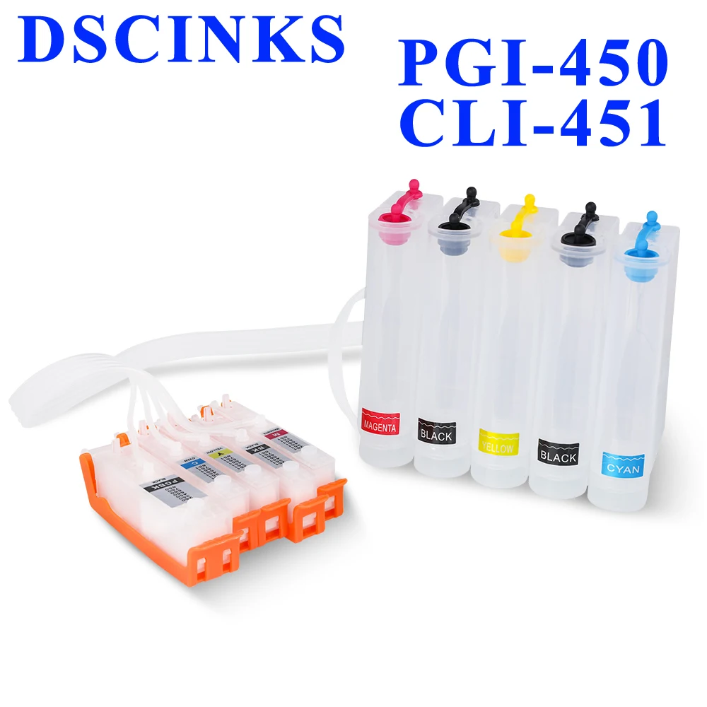 

5 Color PGI-450 CLI-451 CISS for Canon IP7240 MG5440 MG5540 MG6440 MG6640 MG5640 MX924 MX724 IX6840 Ink Supply System PGI450