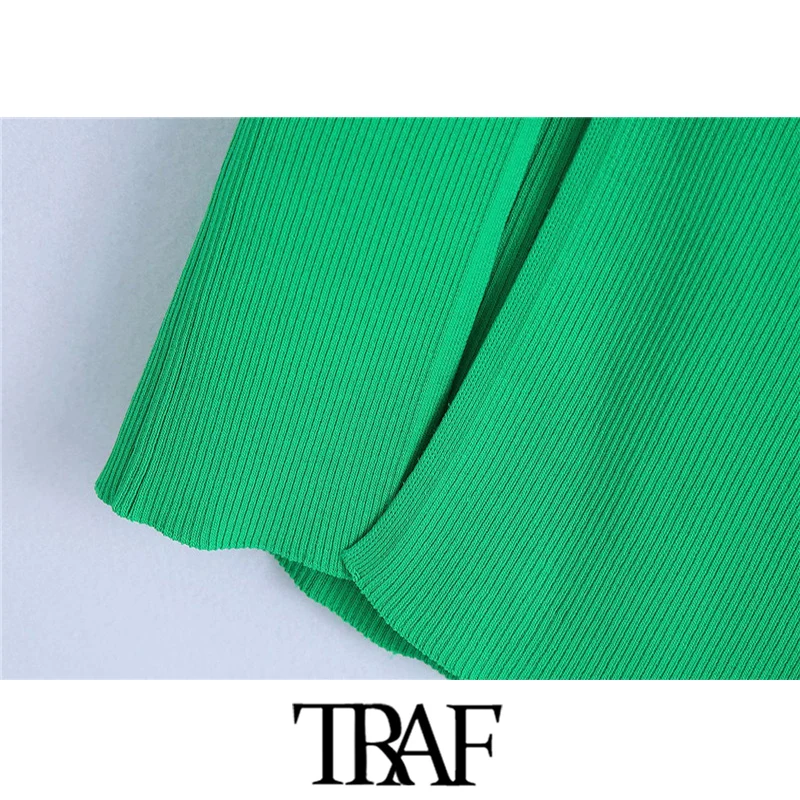 Юбка-миди Женская трикотажная в рубчик с разрезом спереди | одежда