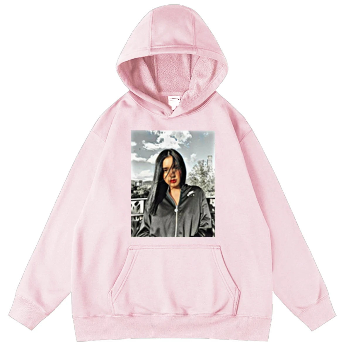 

Domelipa Fun Letter Print Hoodie Men's Sweatshirts Boys Long Sleeve Unisex Pullover Tops Mens Cute Oversized Hoodie Pullovers