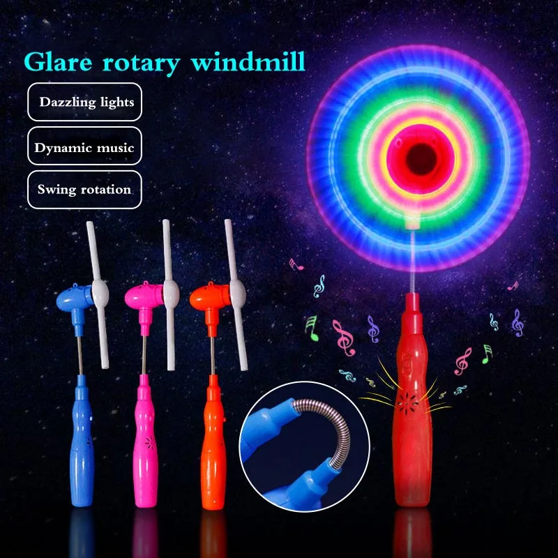 Juguete que brilla, molino de viento giratorio brillante, palo que parpadea, varita m&aacute;gica LED brillante para ni&ntilde;os, palo de luz, espada, juguete iluminado-1