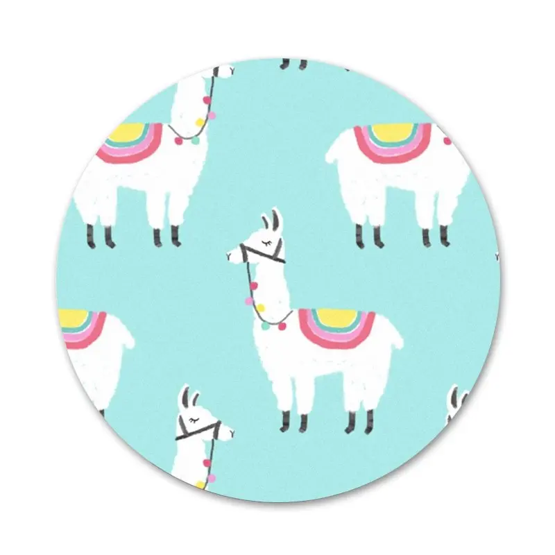 

Cute Llama Alpaca Animals Cartoon Icons Pins Badge Decoration Brooches Metal Badges For Backpack Decoration