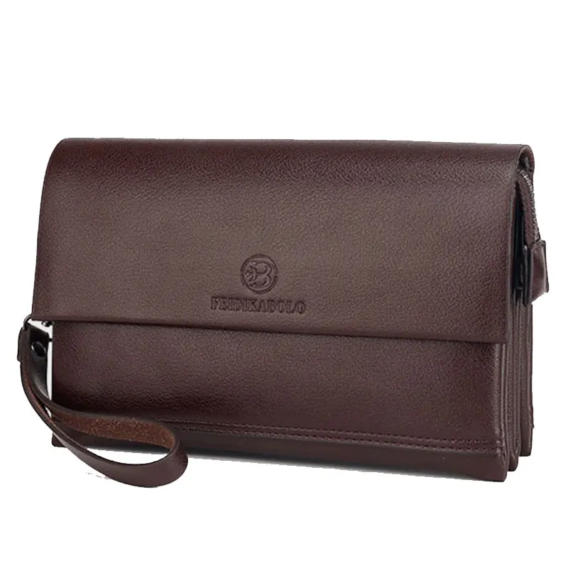 

Genuine Leather Business Clutch Bag Men's Wallet for Phone Pouch Clutch Male Bags Casual Hand Bag Long Money Man Purse Bolsos