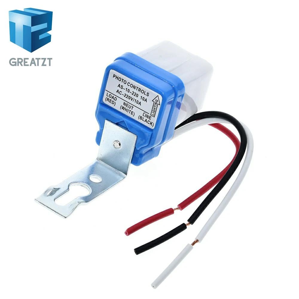 GREATZT автоматический Вкл/Выкл фотоэлемент переключатель уличного света DC AC 220 В