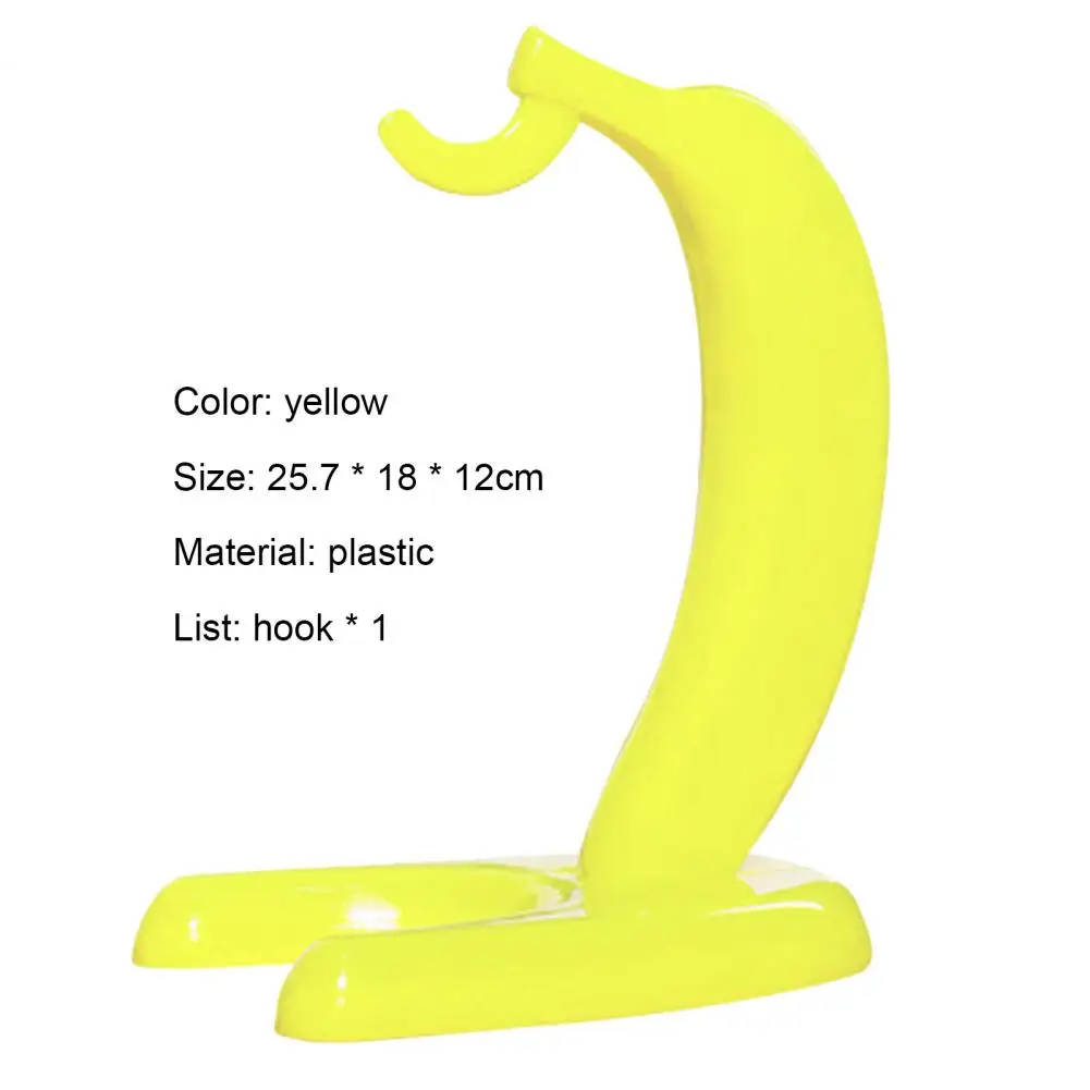 

Key Hanger Banana Shape Easy Installation Convenient to Use Detachable Banana Shaped Displaying Rack for Home