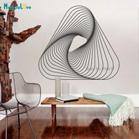 minimalist geometric art vinyl wall sticker decal creative design office living room mid century murals bd428