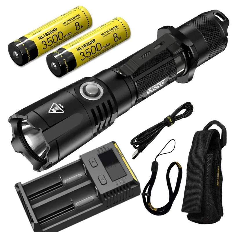 NITECORE MH25GTS 1800LM Тактический CREE XHP35 HD светодиодный водонепроницаемый
