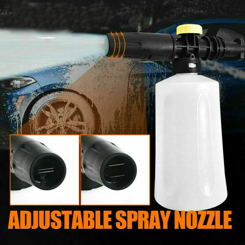 

750ML Snow Foam Lance Cannon High Pressure Car Water Gun Nozzle Cleaning Soap Shampoo Sprayer Car Washing Tool
