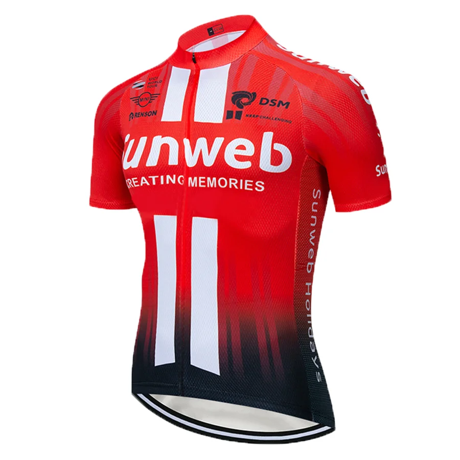 Мука SUNWEB одежда для команды велосипедистов велосипед Джерси 12D Велосипед Шорты Ropa Ciclismo быстросохнущие мужские летние велосипедный майон комплект укороченных брюк - Цвет: Cycling jersey