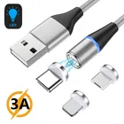 Магнитный кабель для быстрой зарядки Redmi 7, 8, для iphone 12, LG, бархатный, Тип C, USB, магнитный кабель Micro USB для Samsung, Huawei, Xiaomi POCO X3