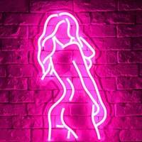 lady body led neon light sign girl female model acrylic wall art lamp decor for home party wedding holiday night lamps xmas gift