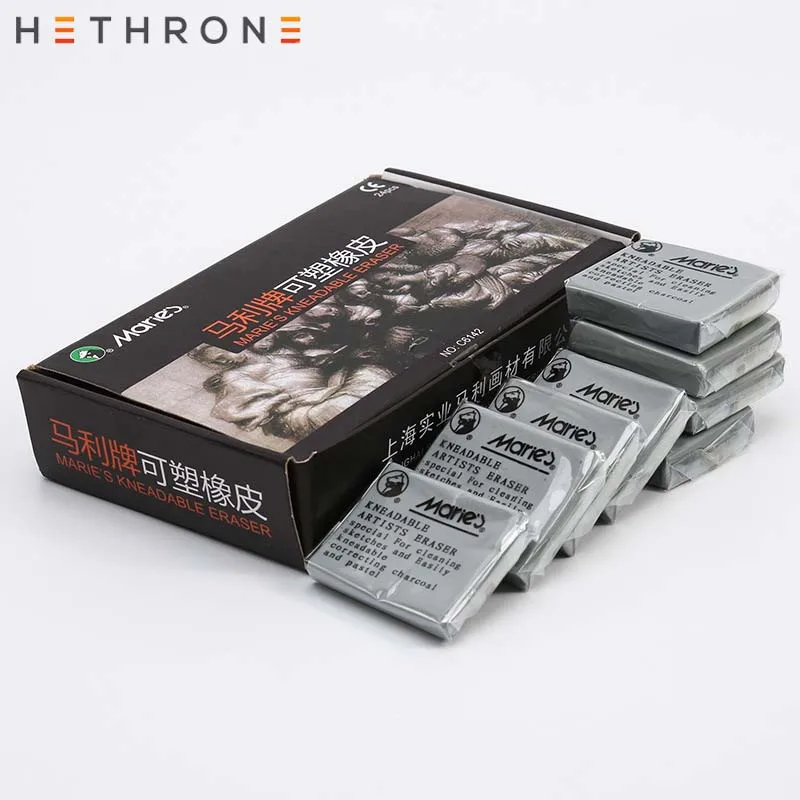 Hethrone 2 шт мягкий пластичный резиновый ластик для карандаша протрите Выделите