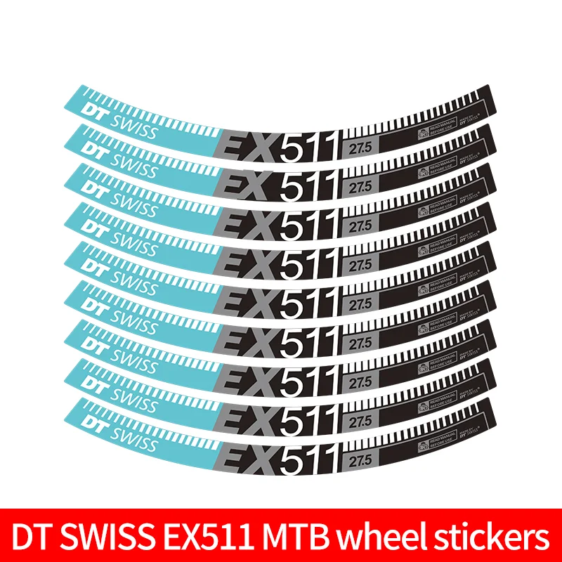 

Наклейки на обод колеса для горного велосипеда DT EX511 Набор наклеек