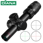 Тактическая охотничья оптическая винтовка DIANA 2-7X20, прицел для пневматической винтовки с зеленой и красной точсветильник, снайперская снаряжение, Зрительная винтовка для охоты