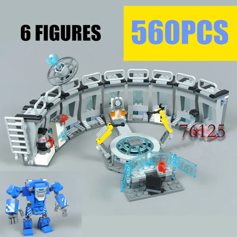 Модульный конструктор MOC 76125 строительные блоки Железный человек наборы моделей