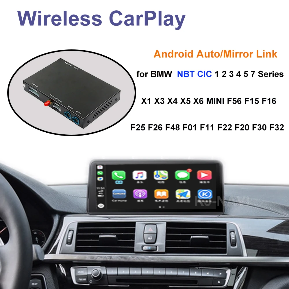 

Wireless CarPlay Android Auto Dongle Decoder for BMW NBT CIC System X1 X3 X4 X5 X6 F15 F25 F26 F48 F01 F10