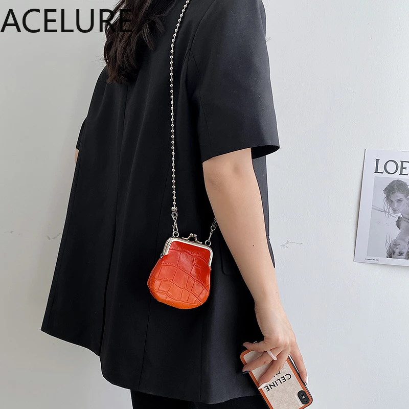 

Сумка-мессенджер ACELURE для женщин, элегантная дамская сумочка на застежке, клатч для мелочи, клатч на ремне с пряжкой, лето